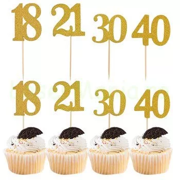 gold number cake topper 18 21 30 40 50 60 years old birthday party decorations paper 1.jpg 350x350 1